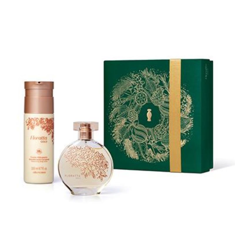 KIT PRESENTE FLORATTA GOLD (2 ITENS)